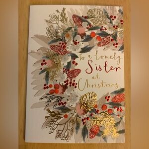 ⭐️BOGO // Chrismas Card (for sister, blank inside)